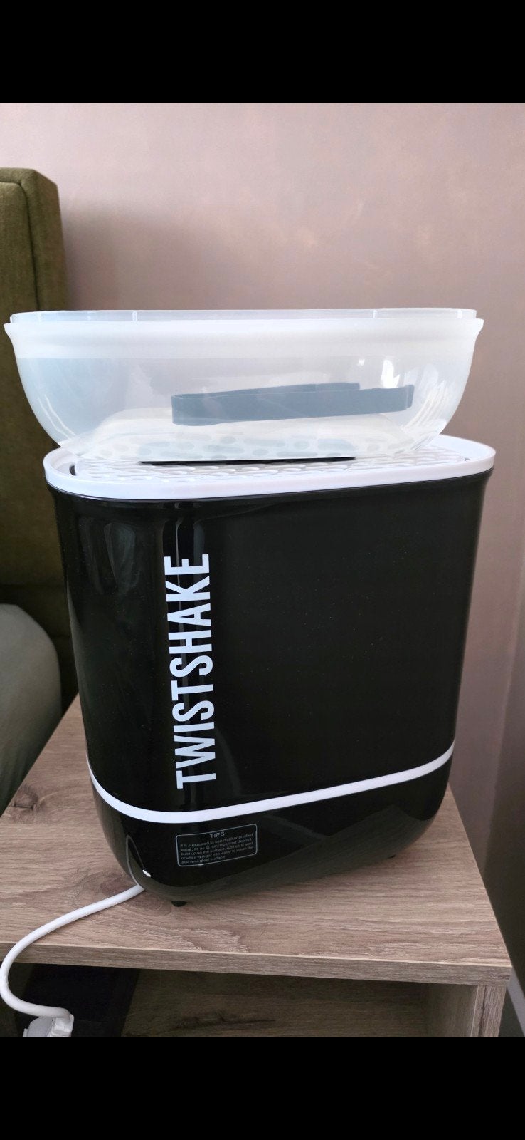 Twistshake flessenreiniger / sterilisator – zwart/wit, Ophalen, Zo goed als nieuw, Sterilisator