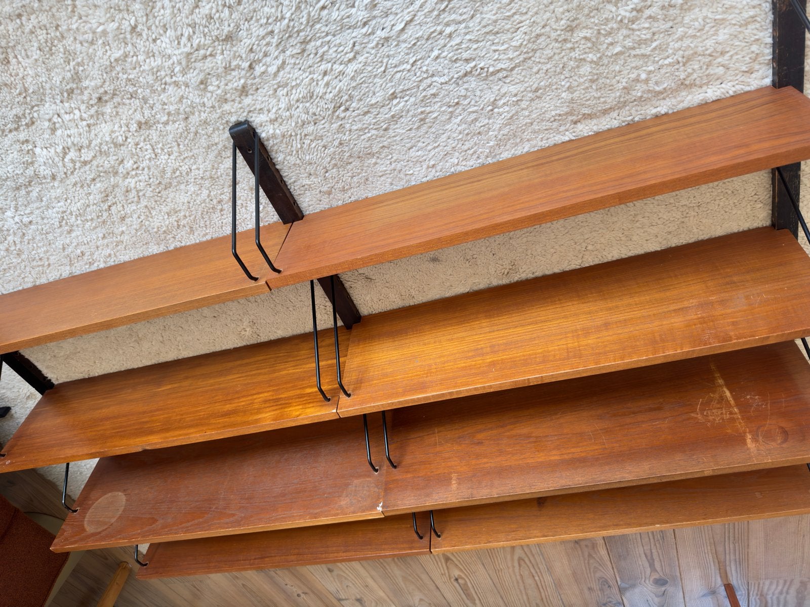 Vintage Wandplank Systeem 8 planken Poul Cadovius, Ophalen, Gebruikt