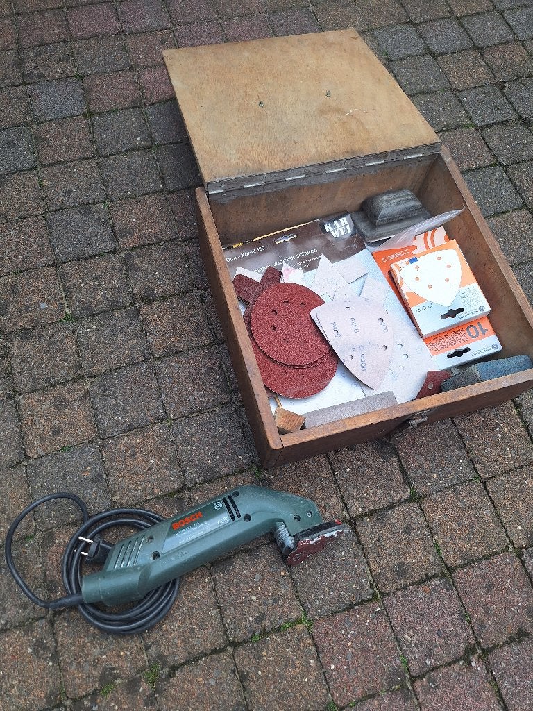 Schuurmachine Bosch, Ophalen of Verzenden, Gebruikt, Minder dan 600 watt, Vlakschuurmachine