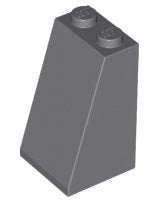 Lego Dark Bluish Gray Slope 75 2 x 2 x 3 - Solid Studs, Gebruikt, Overige thema's, Lego, Ophalen of Verzenden