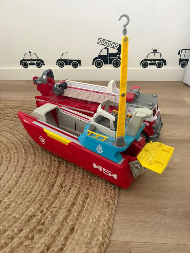Paw patrol boot en brandweer auto, Ophalen of Verzenden, Gebruikt