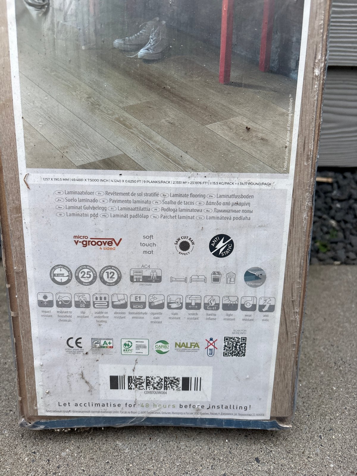 1 pak Balterio Urban Wood Laminaatvloer - Nieuw, Huis en Inrichting, Stoffering | Vloerbedekking, Ophalen, Bruin, Nieuw, Minder dan 5 m²