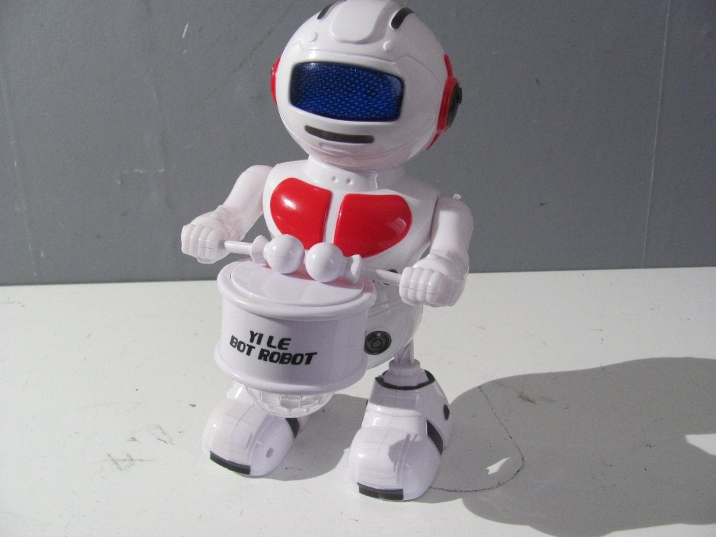dansende speelgoed robot met een trommel genaamd yi le, Ophalen of Verzenden, Zo goed als nieuw