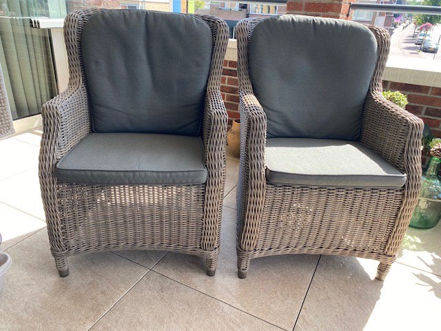 Te koop: Twee fauteuils 4SO Brighton Seasons Outdoor, Ophalen, Zo goed als nieuw, Wicker