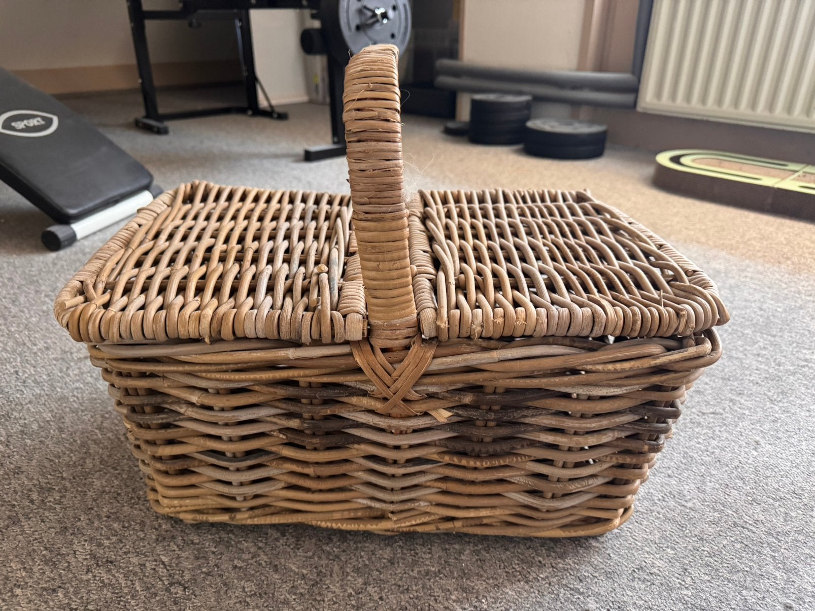 Rotan picknickmand, Ophalen of Verzenden, Zo goed als nieuw