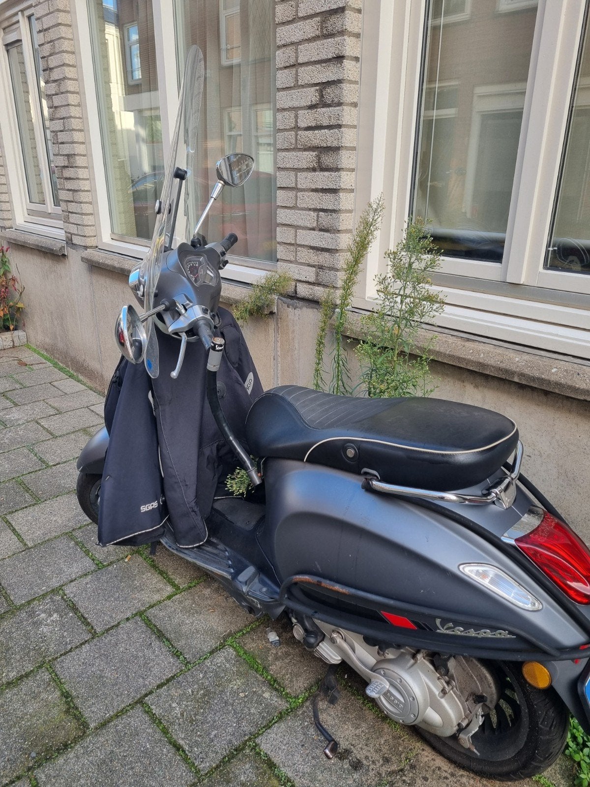 Vespa Sprint PIAGGIO Mat Grijs, Gebruikt, Vespa S, Ophalen of Verzenden, Benzine