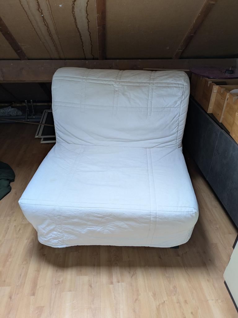 LYCKSELE LÖVÅS
Slaapfauteuil, Ophalen of Verzenden, Gebruikt, Eenpersoons, Crème