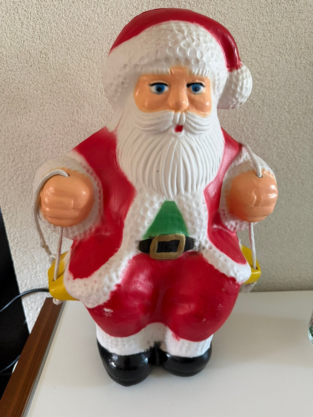 Vintage verlichte Kerstman, Ophalen, Gebruikt