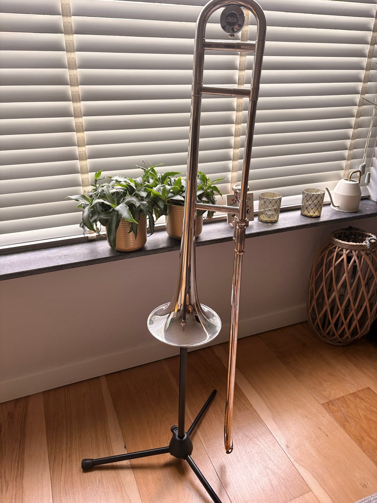 Olds Ambassador Trombone uit 1966 - Nette staat, Ophalen of Verzenden, Gebruikt, Tenor, Met koffer