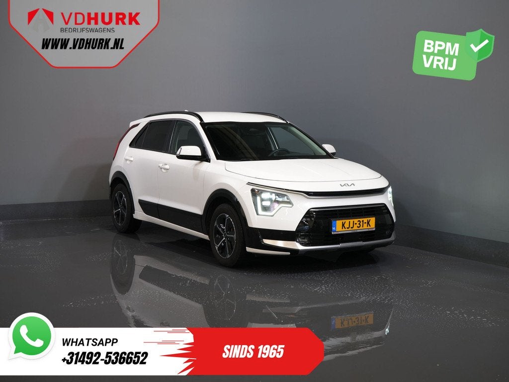 Kia Niro 1.6 GDi PHEV LED/ Adapt.Cruise/ Elek.Stoel/ Stoelve, 8 kWh, Stof, Gebruikt, 135 min