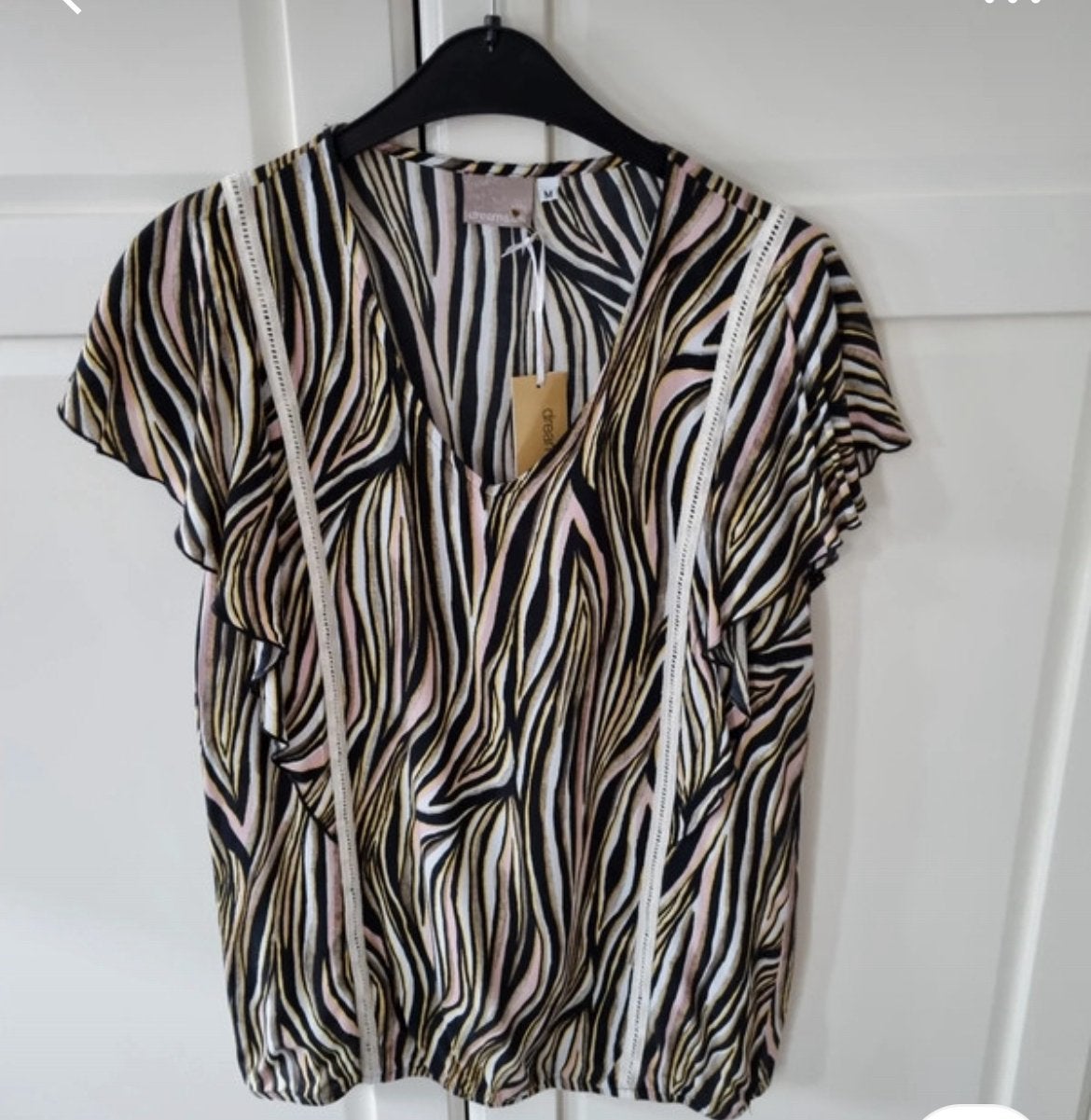 Dreamstar top maat M met elastieken boord nieuw, Kleding | Dames, Maat 38/40 (M), Meerkleurig, Nieuw, Ophalen of Verzenden