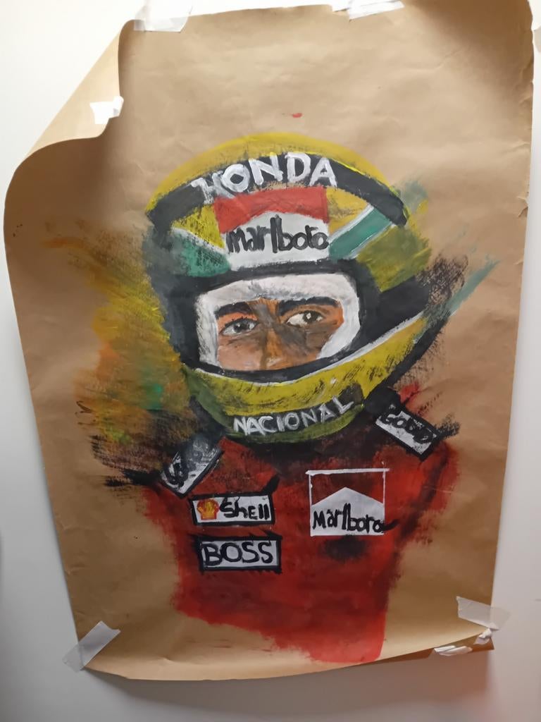 Schilderij Ayrton Senna, Ophalen