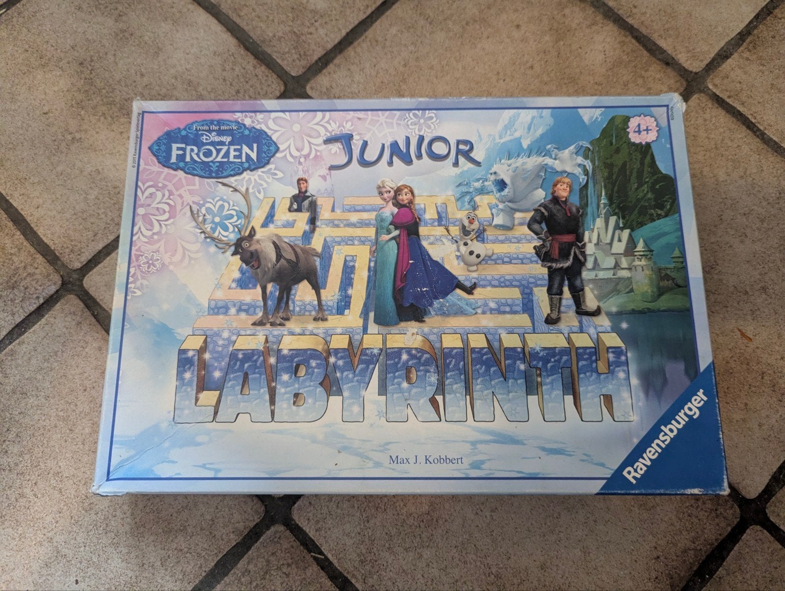 Disney Frozen Junior Labyrinth Bordspel Ravensburger, Een of twee spelers, Ophalen, Gebruikt, Ravensburger