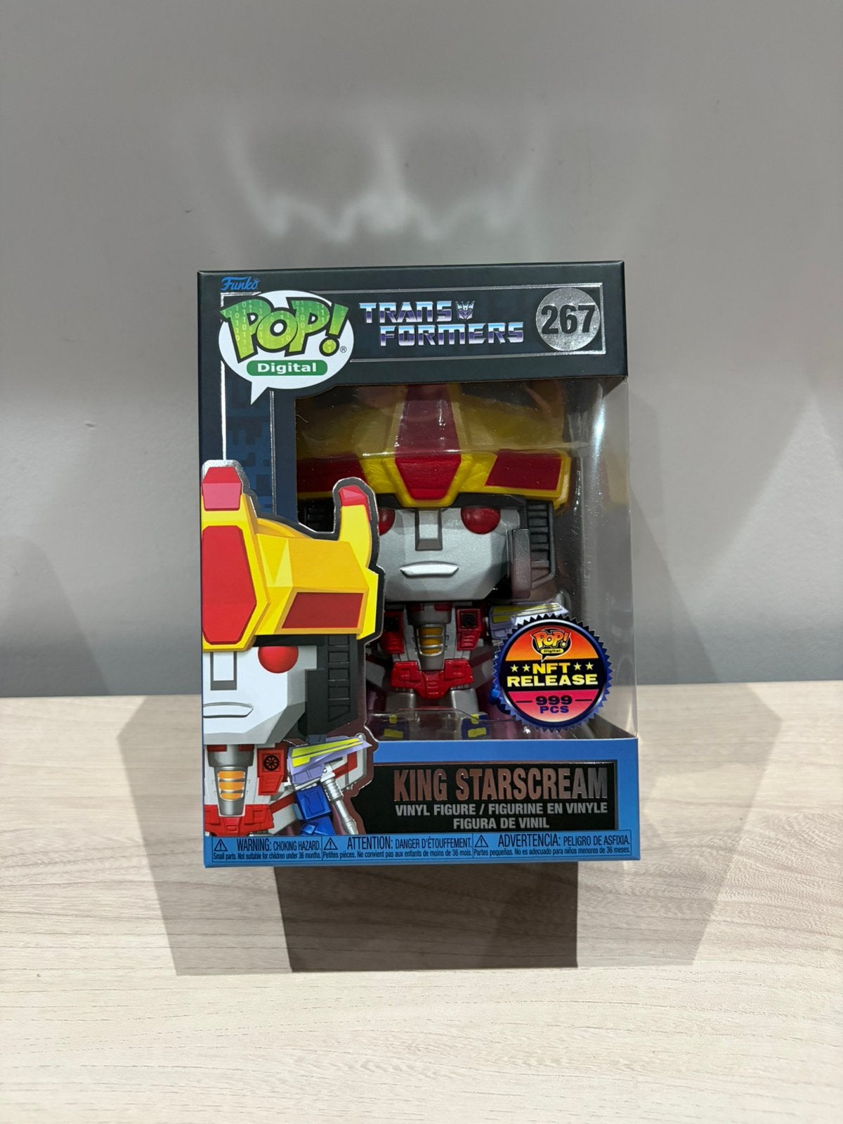 King Starscream #267 Funko Pop Digital Transformers NFT  999, Funko Europe, Ophalen of Verzenden, Zo goed als nieuw, 4th floor, 1 Queen Caroline St, London W6 9YN, Verenigd Koninkrijk