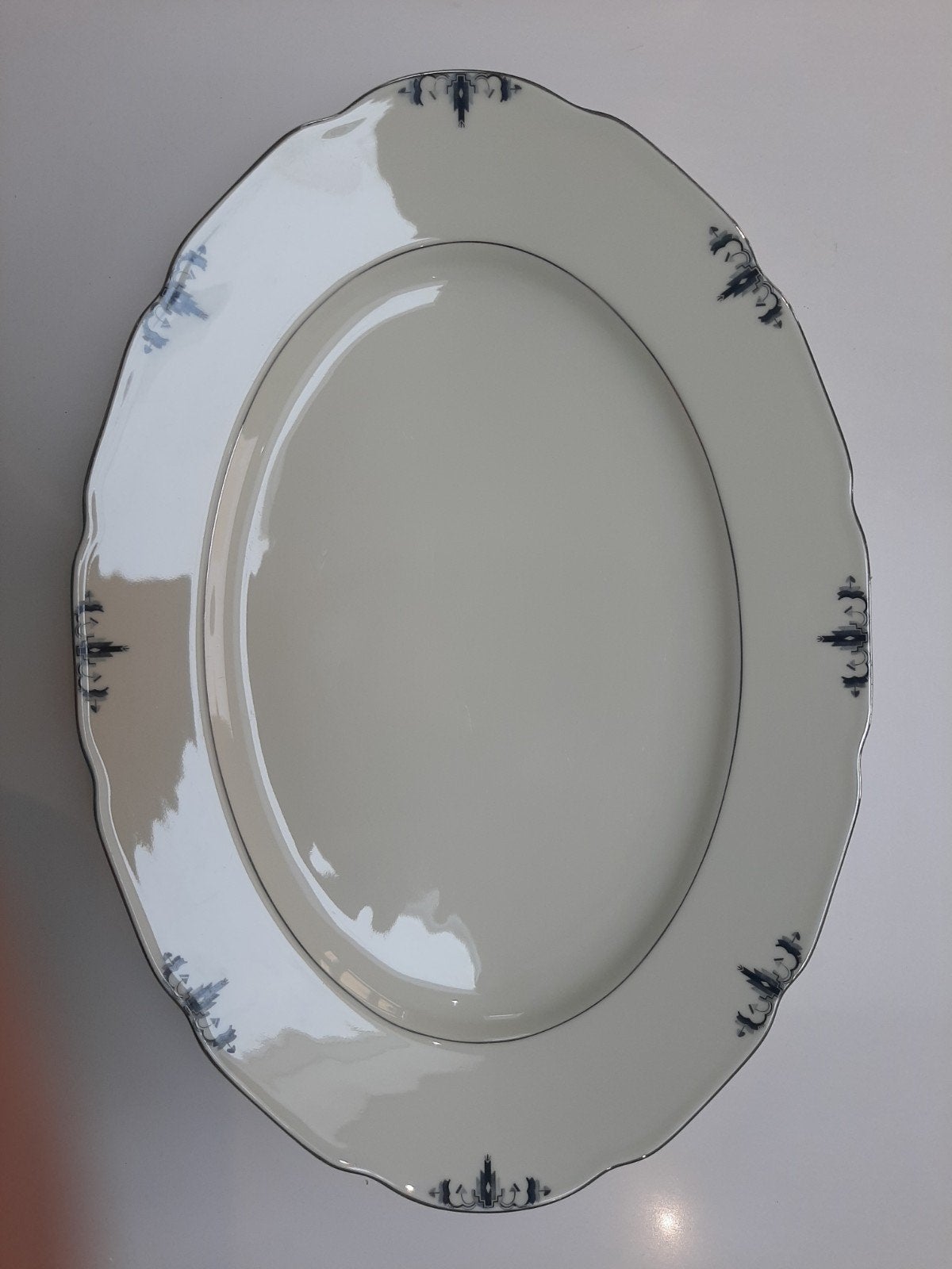 Schaal Bohemia Royal Ivory, Antiek en Kunst, Ophalen