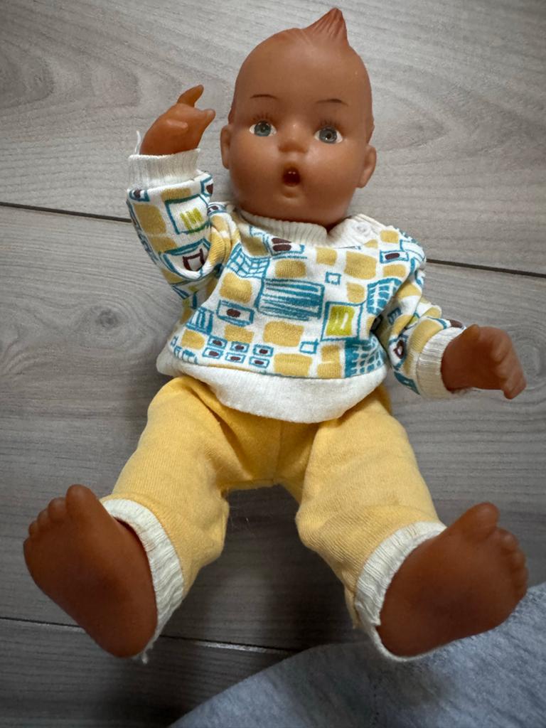 Vintage  gotz Babypop met Kleding - Jaren '70/'80 Stijl, Ophalen of Verzenden
