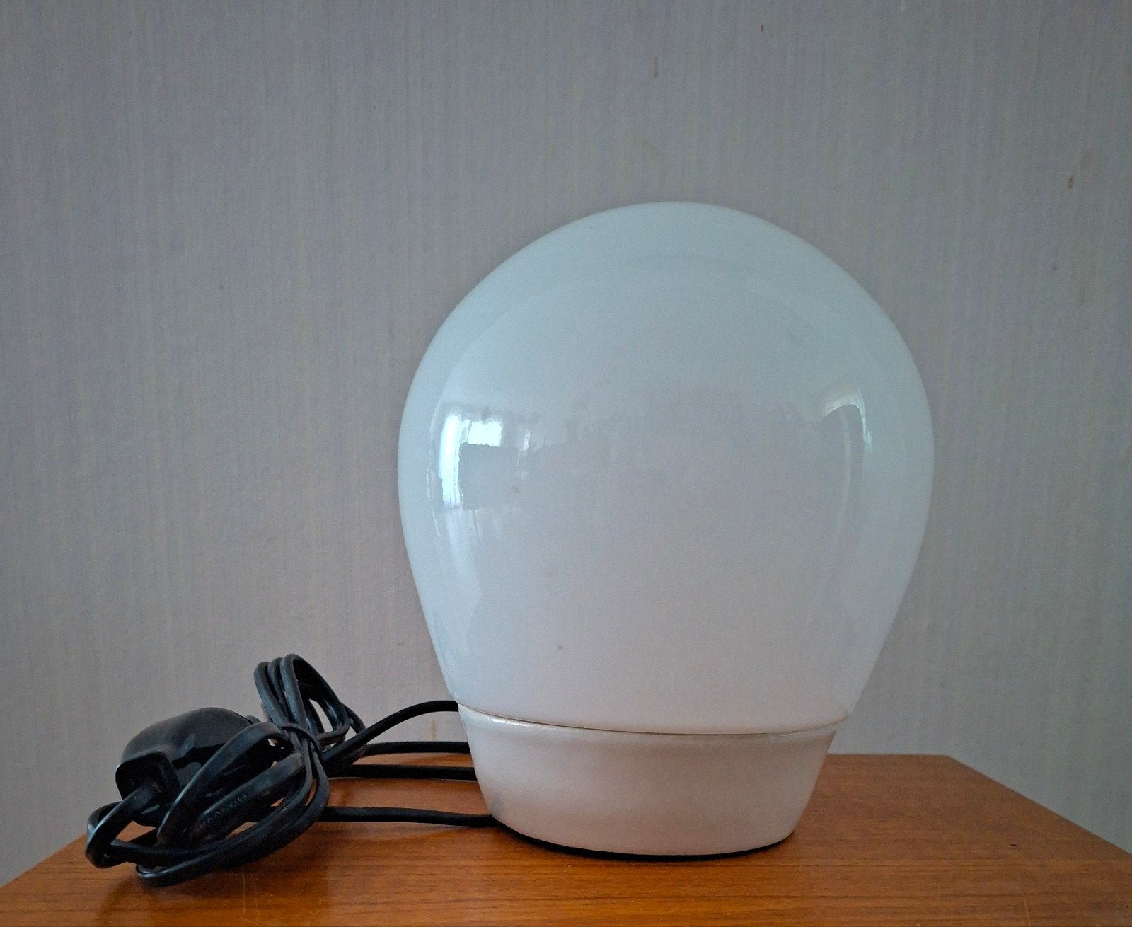 Vintage jaren 50 Wilhem Wagenfeld lamp, Verzenden, Glas, Design