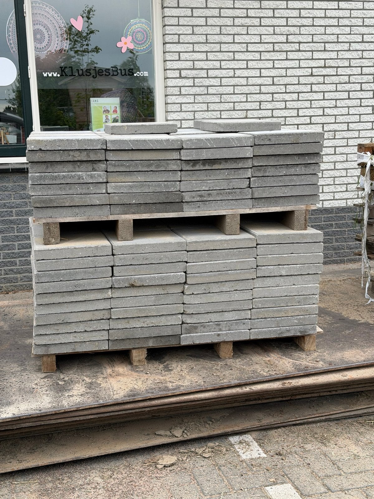 Nieuwe tegels 30x30x4,5 cm - 18m2, Tuin en Terras, Tegels en Klinkers, Ophalen, Nieuw, 10 m² of meer, Beton