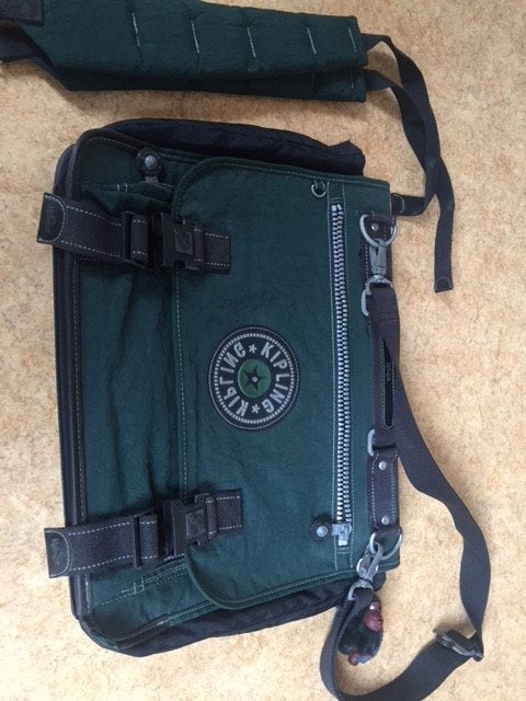 Kipling tas, Ophalen of Verzenden, Zo goed als nieuw, Groen, Schoudertasje