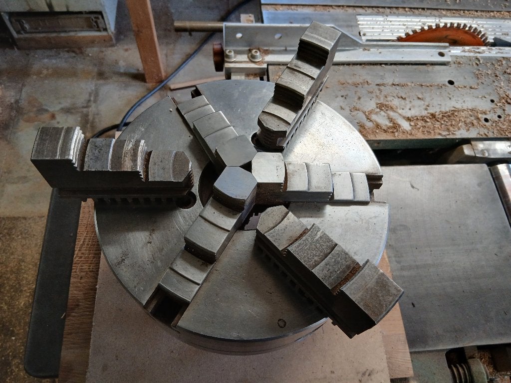 Bison klauwplaat, Doe-het-zelf en Verbouw, Draaibanken, Verzenden, Zo goed als nieuw, Metaaldraaibank, Minder dan 500 mm