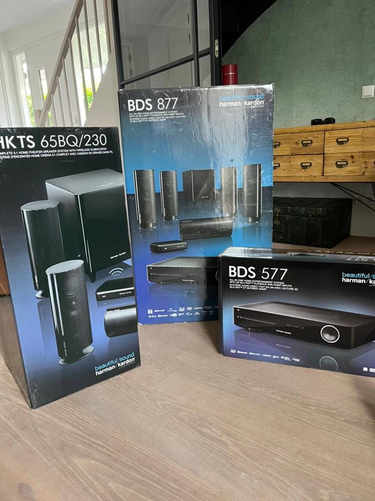 Te koop aangeboden Harman kardon set BDS 877, Audio, Tv en Foto, Home Cinema-sets, 7.1-systeem, 70 watt of meer, Zo goed als nieuw