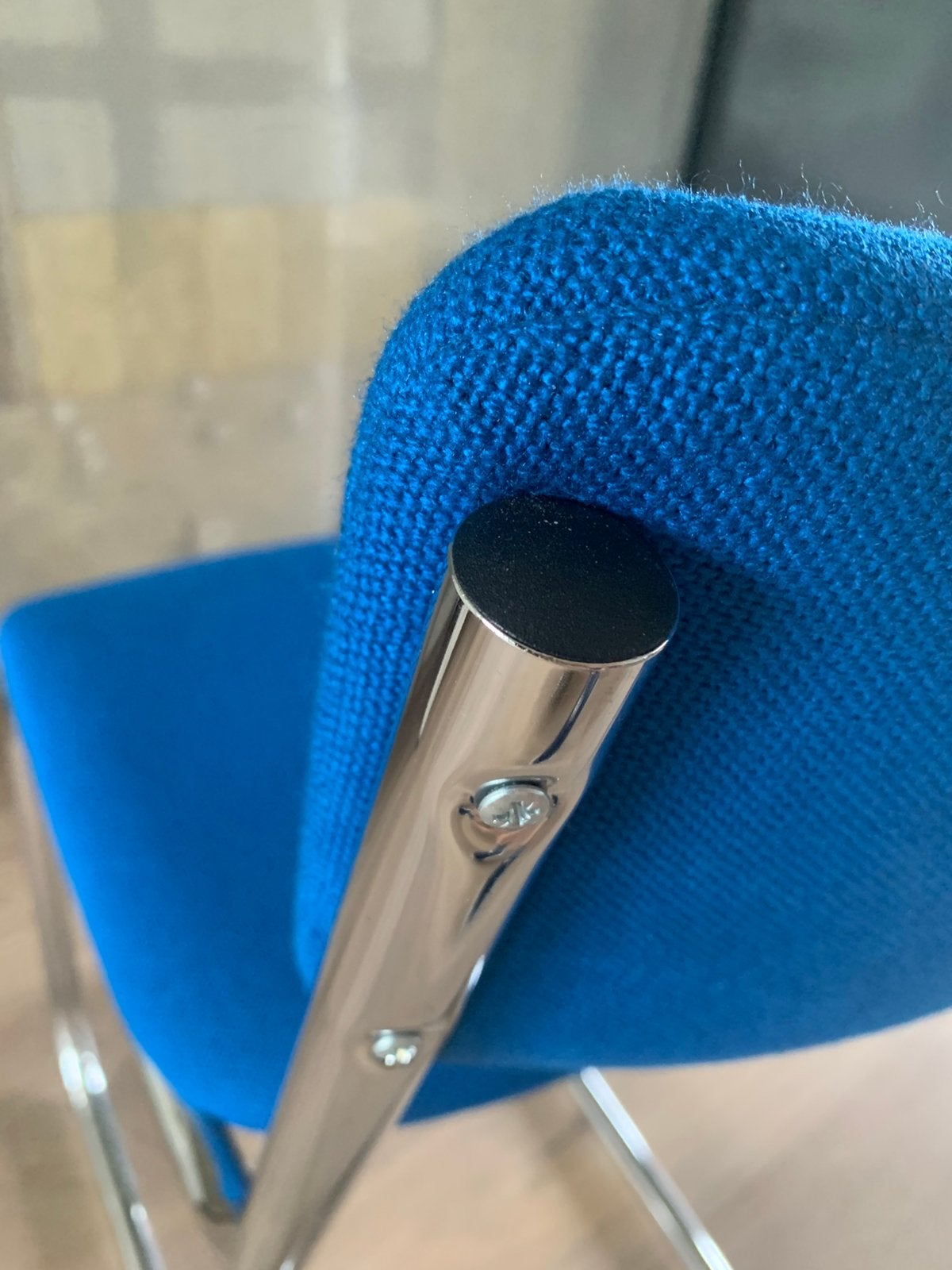 Stoel buisframe Gispen look bureau of eetk stoel Vintage, Ophalen, Zo goed als nieuw, Zwart, Eén