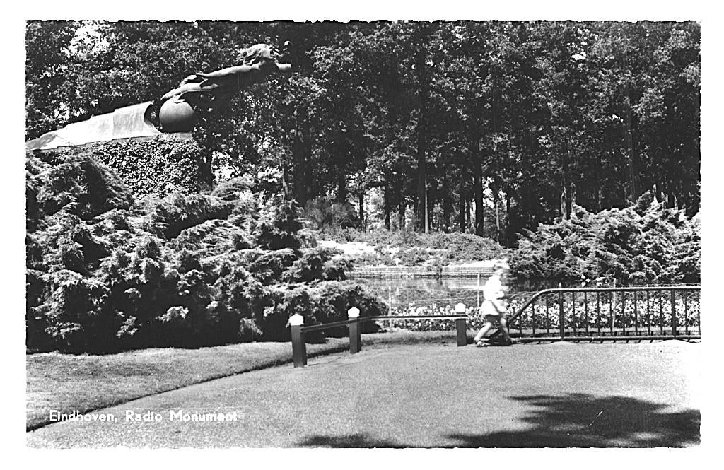 946947 Eindhoven Radio Monument 1959 Gelopen met postzege, Ophalen of Verzenden, 1920 tot 1940, Gelopen, Noord-Brabant