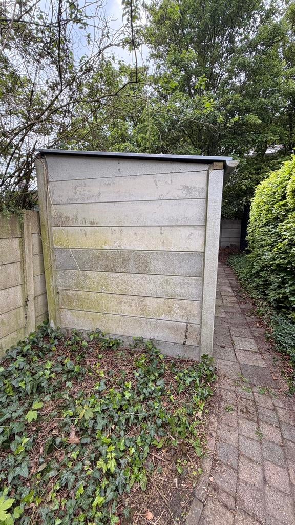 Betonnen schuurtjes (7,5 x 2 m), Tuin en Terras, Ophalen, Overige materialen, 200 tot 400 cm, 3 ramen of meer