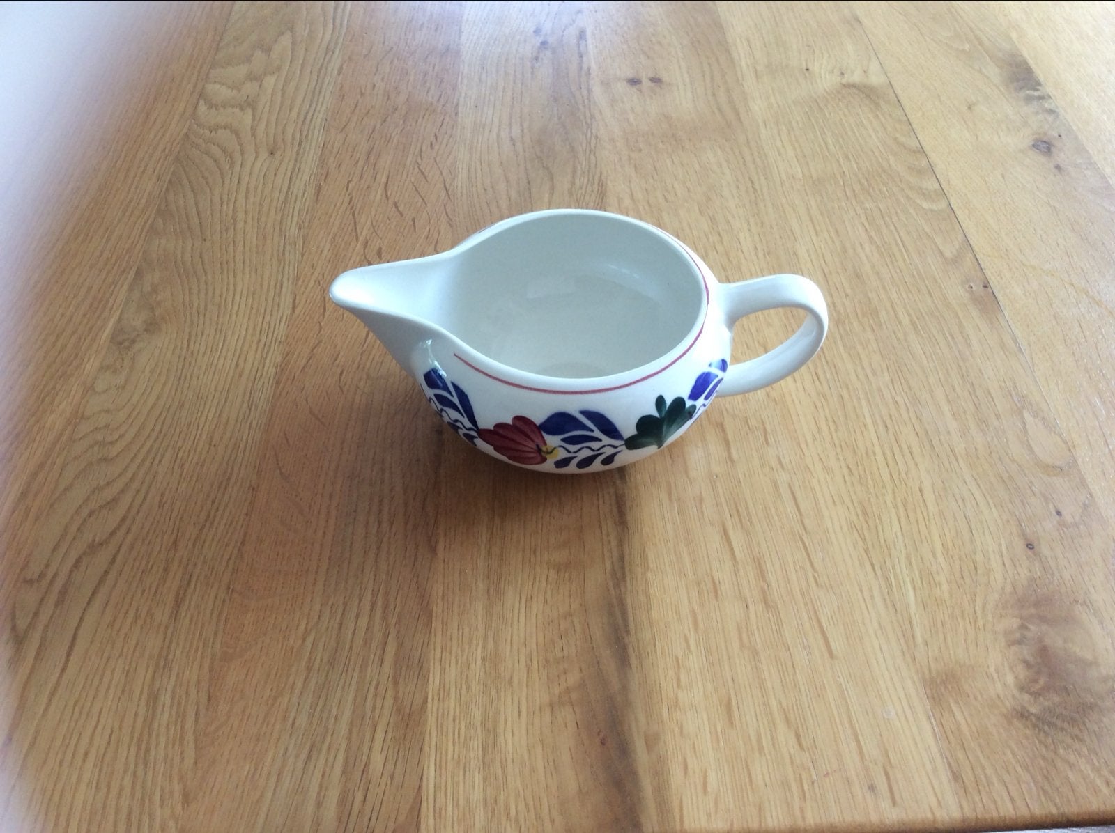 Boerenbont Melk- of Sauskannetje, Kan, Keramiek, Landelijk/Boerenbont, Ophalen of Verzenden