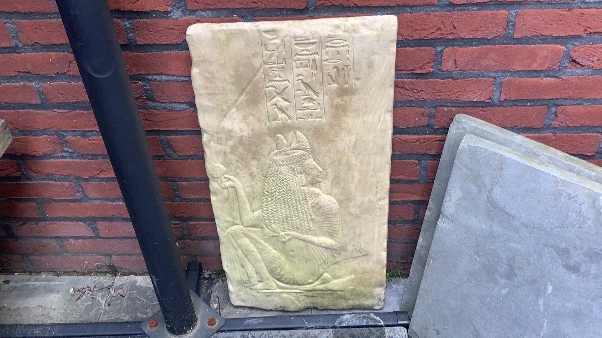 Stenen tegel egyptische afbeelding, Ophalen