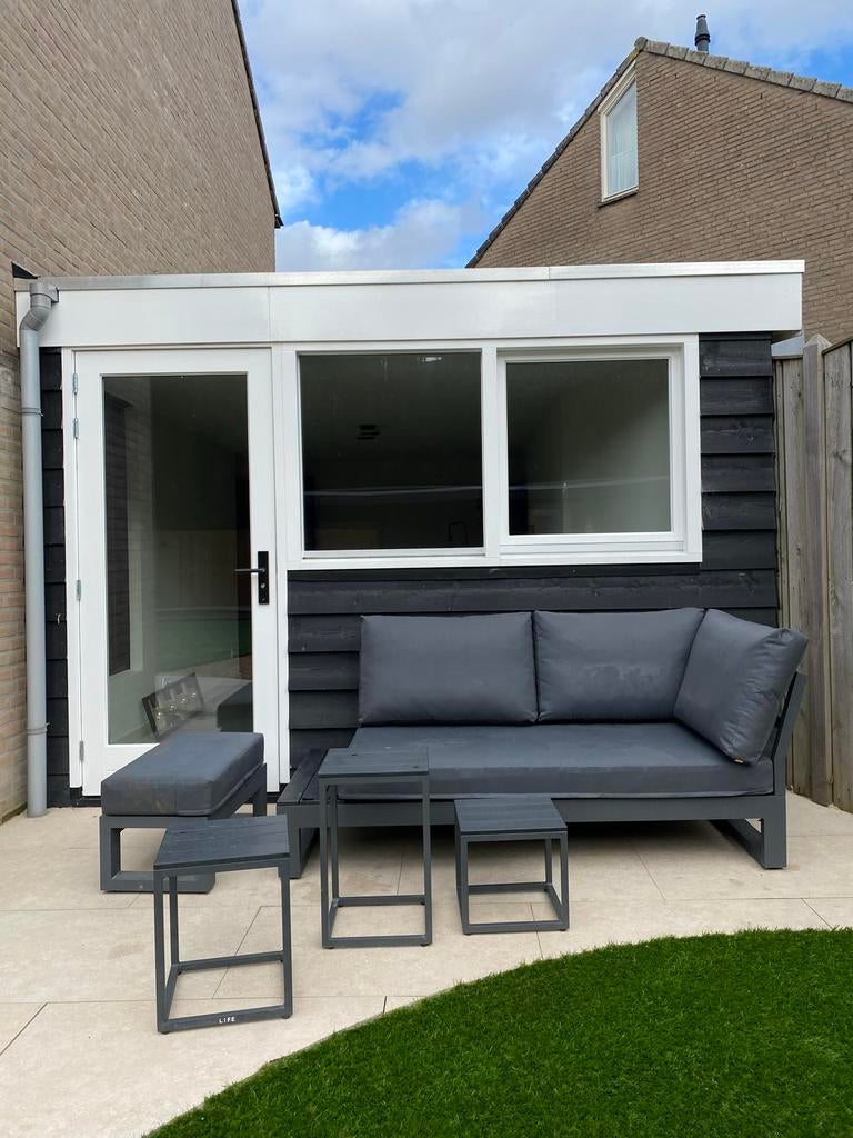 Life Outdoor Living loungebank, Ophalen, 4 zitplaatsen, Kunststof, Zo goed als nieuw