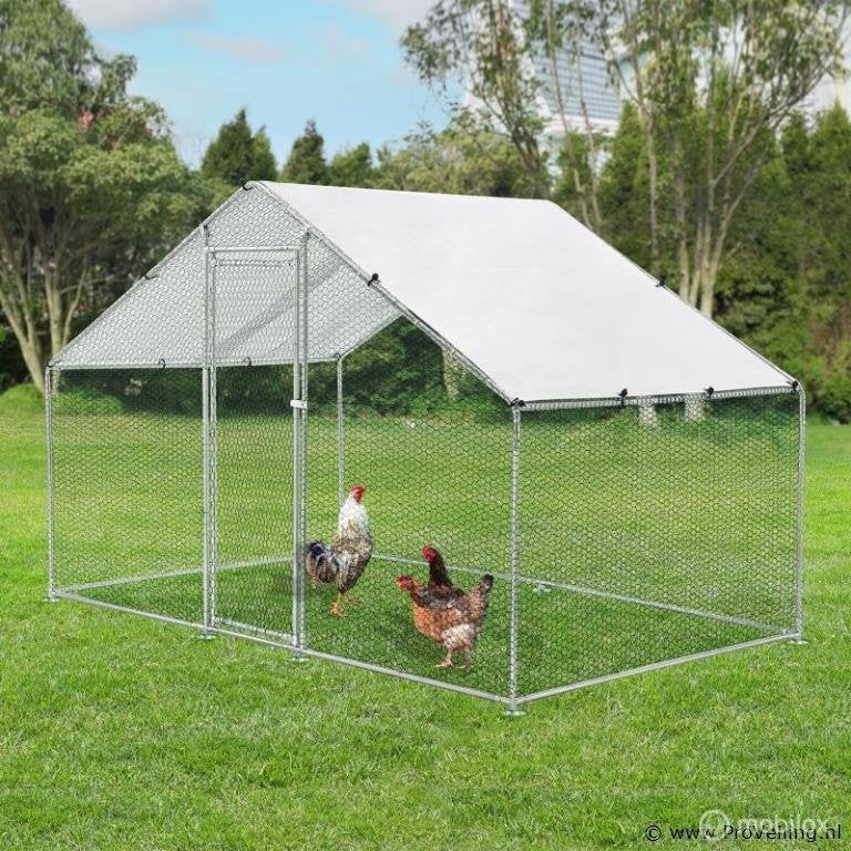 Online Veiling: Kippenren HLS25T 3 x 2 x 2 meter, Nieuw