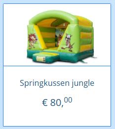 Springkussen jungle te huur, Ophalen, Overige