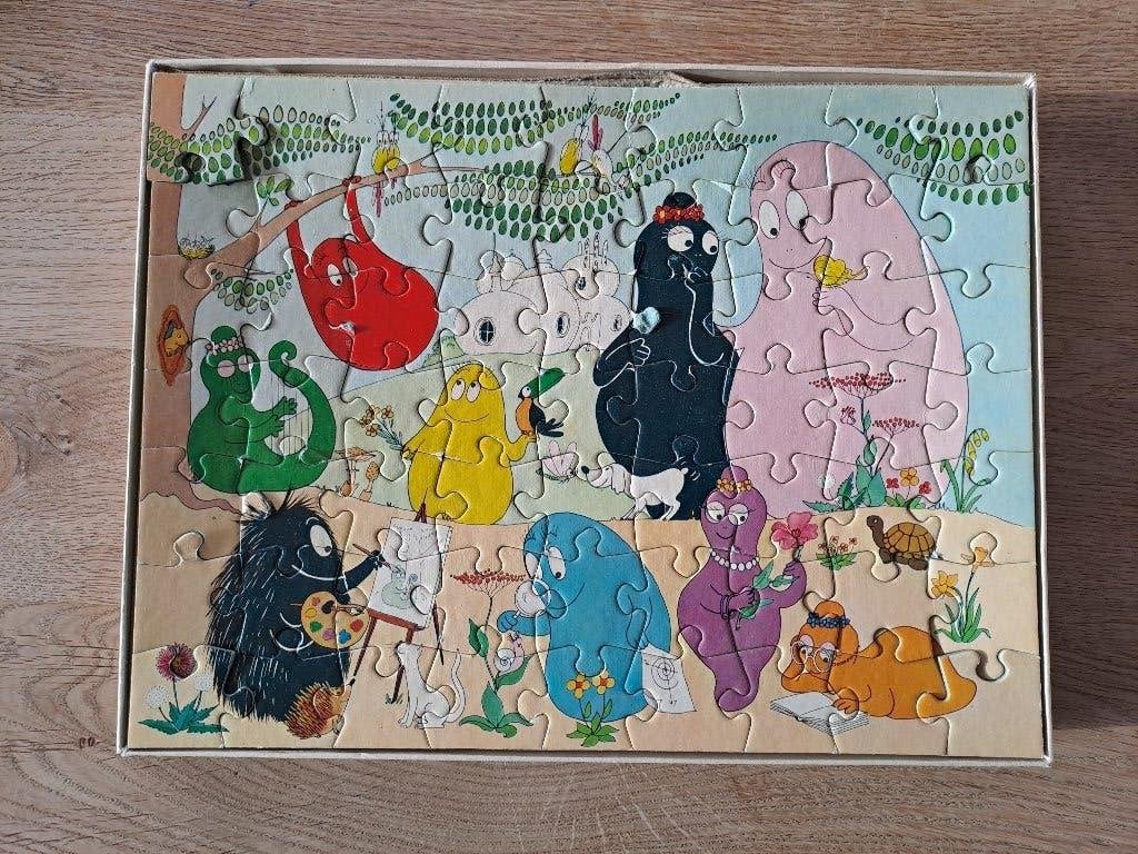 BARBAPAPA. KINDERPUZZEL. 63 STUKJES., Ophalen of Verzenden, Meer dan 50 stukjes, Gebruikt, 4 tot 6 jaar