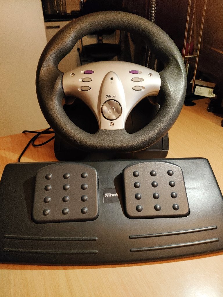 Trust NF340 Race Master - Race-stuur & Pedalen voor PC (USB), Ophalen of Verzenden, Zo goed als nieuw, Trust