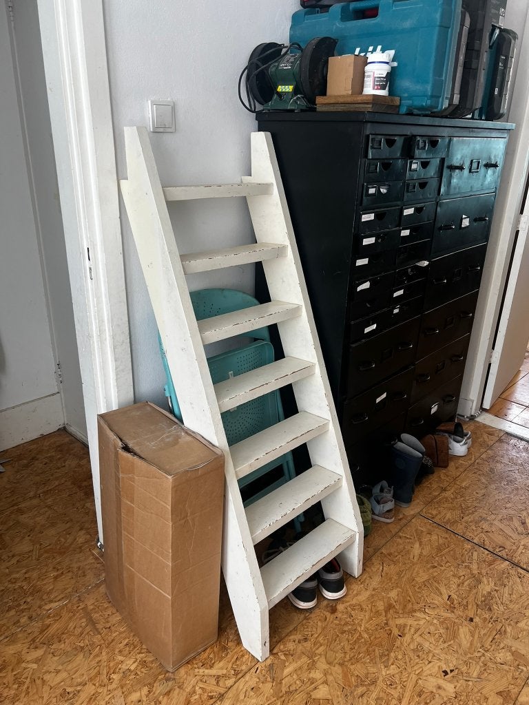 Trappetje, Doe-het-zelf en Verbouw, Ladders en Trappen, Ophalen, Gebruikt, Trap, Minder dan 2 meter
