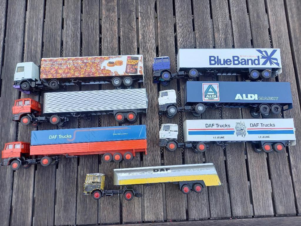7 Daf lion car met oplegger, Ophalen of Verzenden, Gebruikt, Bus of Vrachtwagen, Lion Toys