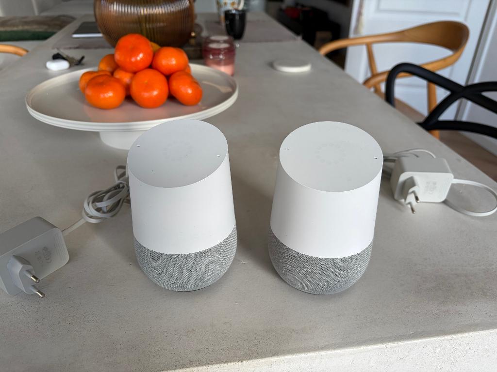 Google Home speakers