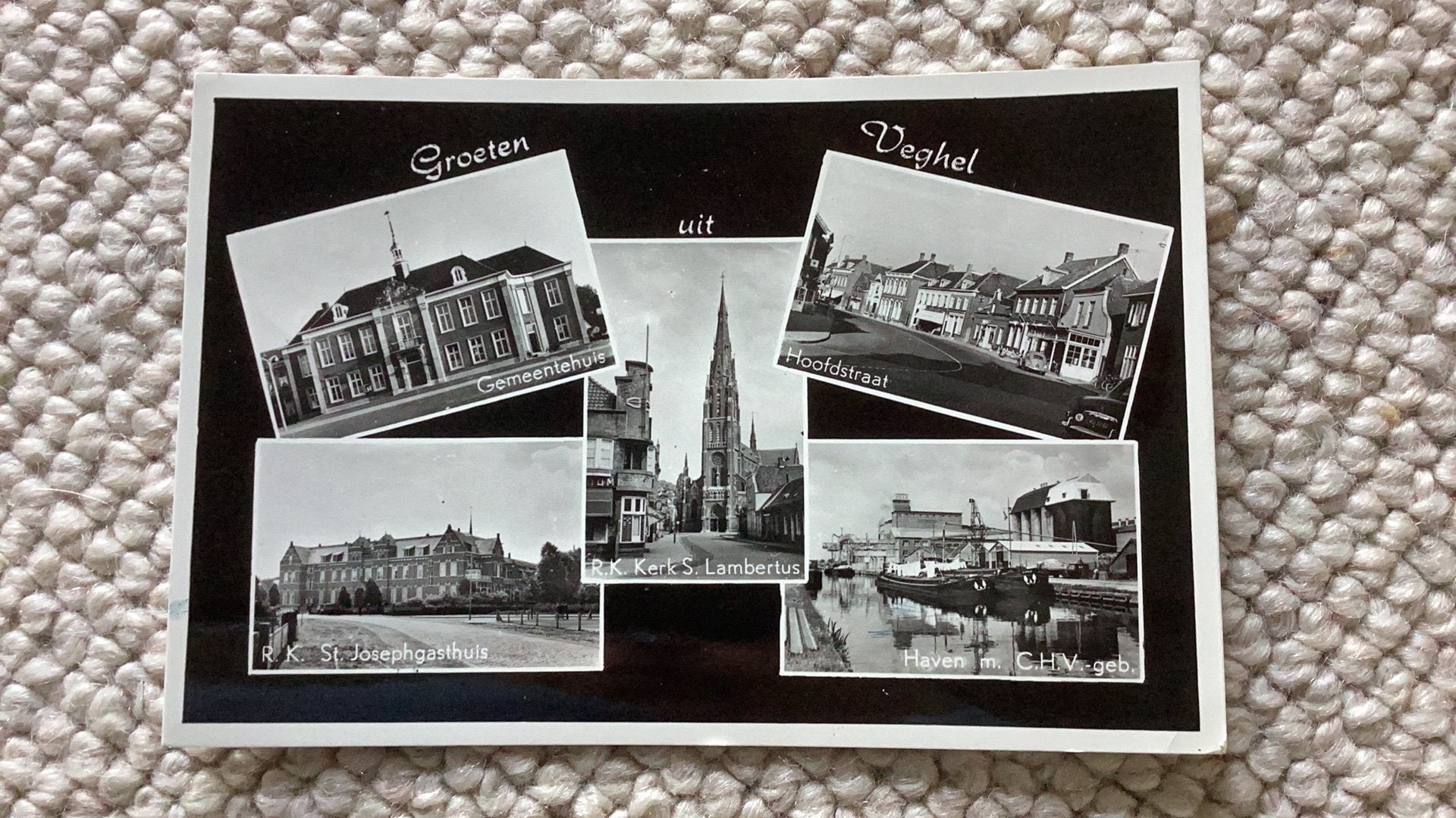 Ansichtkaart Veghel 1959. 986, Ophalen of Verzenden, 1940 tot 1960, Gelopen, Noord-Brabant