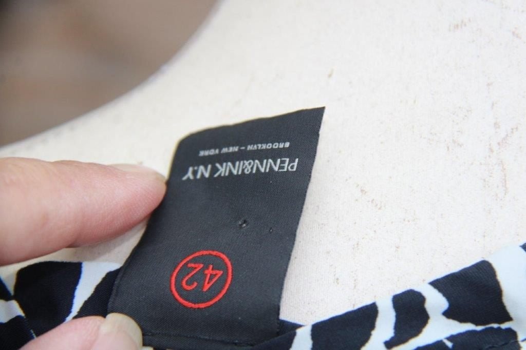 Jurk zwart/ creme Penn & Ink mt 42 Travel Vaste prijs, Penn & Ink, Zwart, Maat 42/44 (L), Ophalen of Verzenden