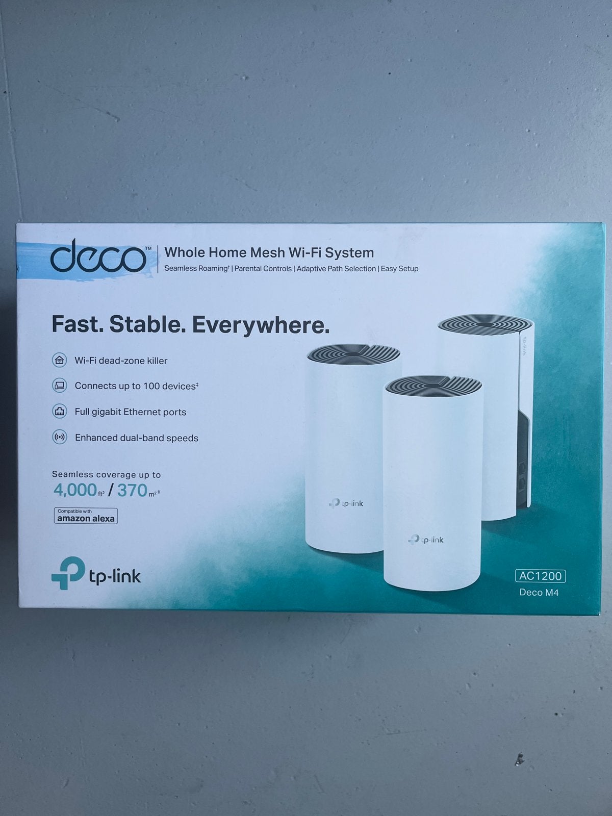 TP-Link Deco M4(3-pack), Ophalen, Gebruikt, Router met modem, TP-Link