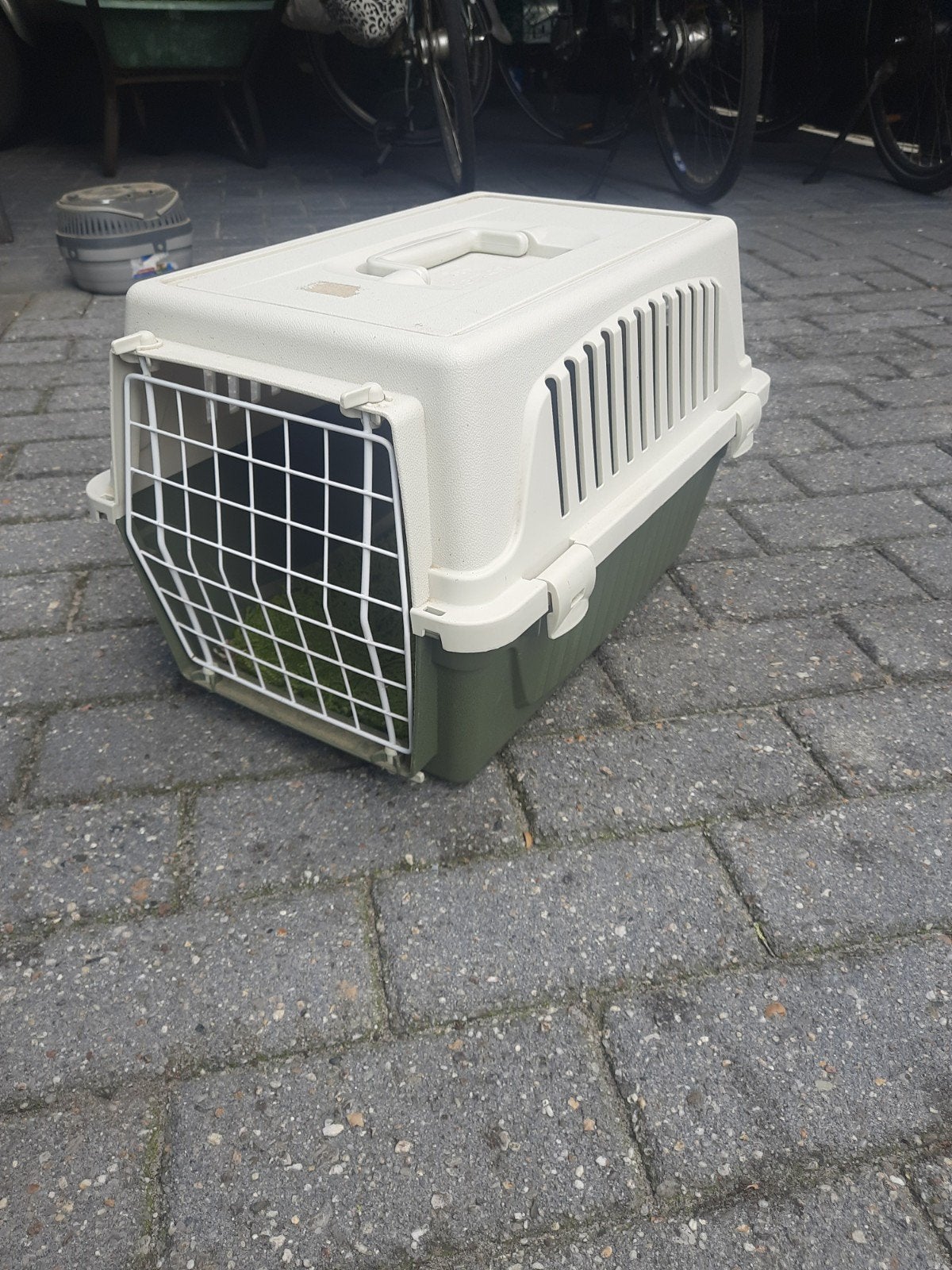 kattenbench, kattenbox, transportbox, Ophalen