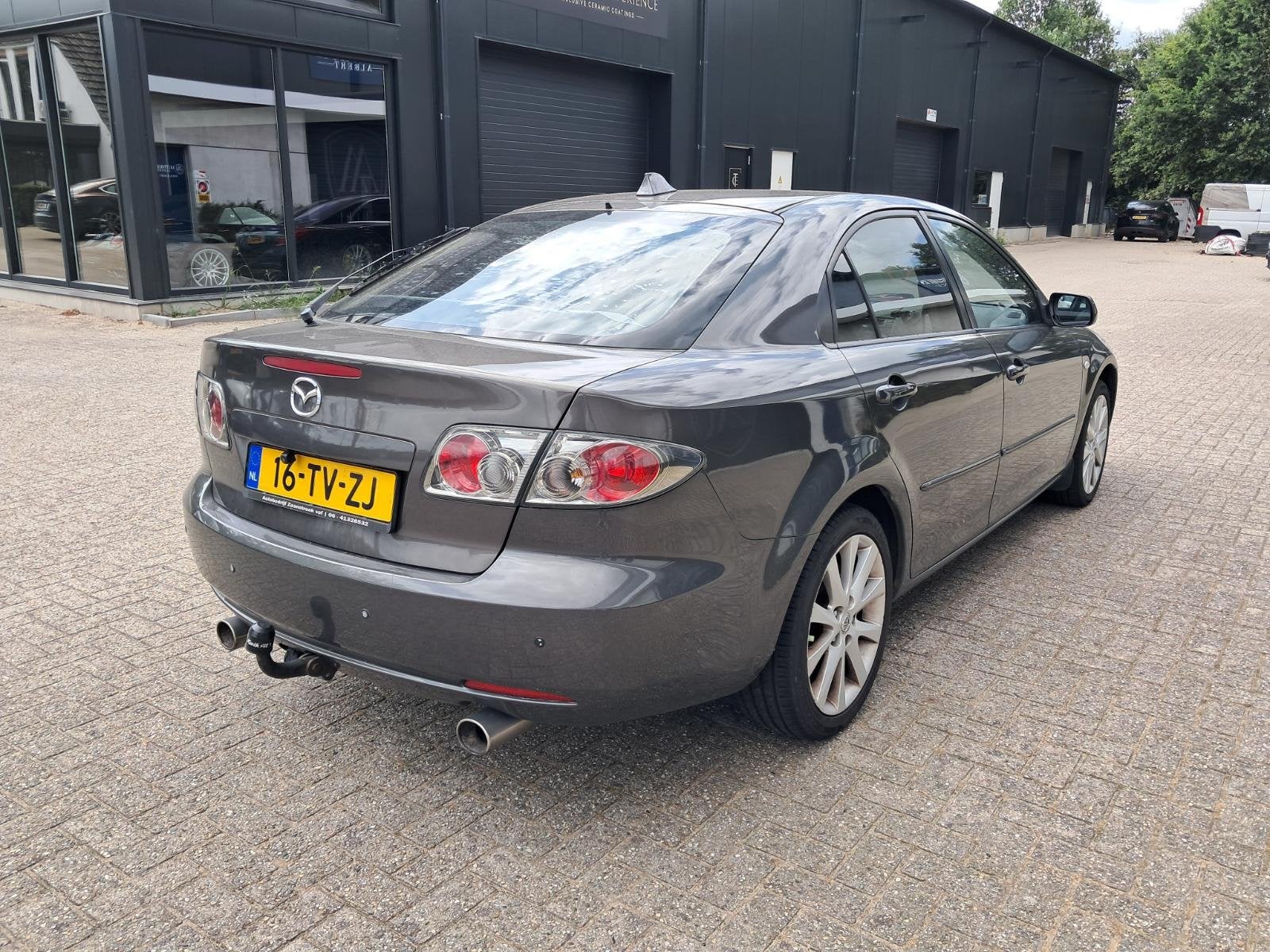 Mazda 6 Sport 2.3i GT-M | Leer | Navi | Xenon | Camera | Aut, Auto's, Voorwielaandrijving, Gebruikt, 2261 cc, Bedrijf
