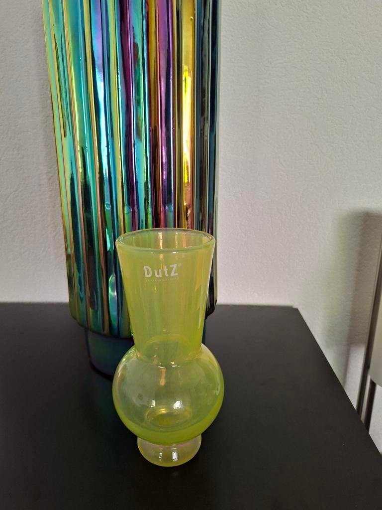 Dutz vaasje handgeblazen in nieuwstaat / alleen ophalen., Ophalen, Overige kleuren, Minder dan 50 cm, Glas