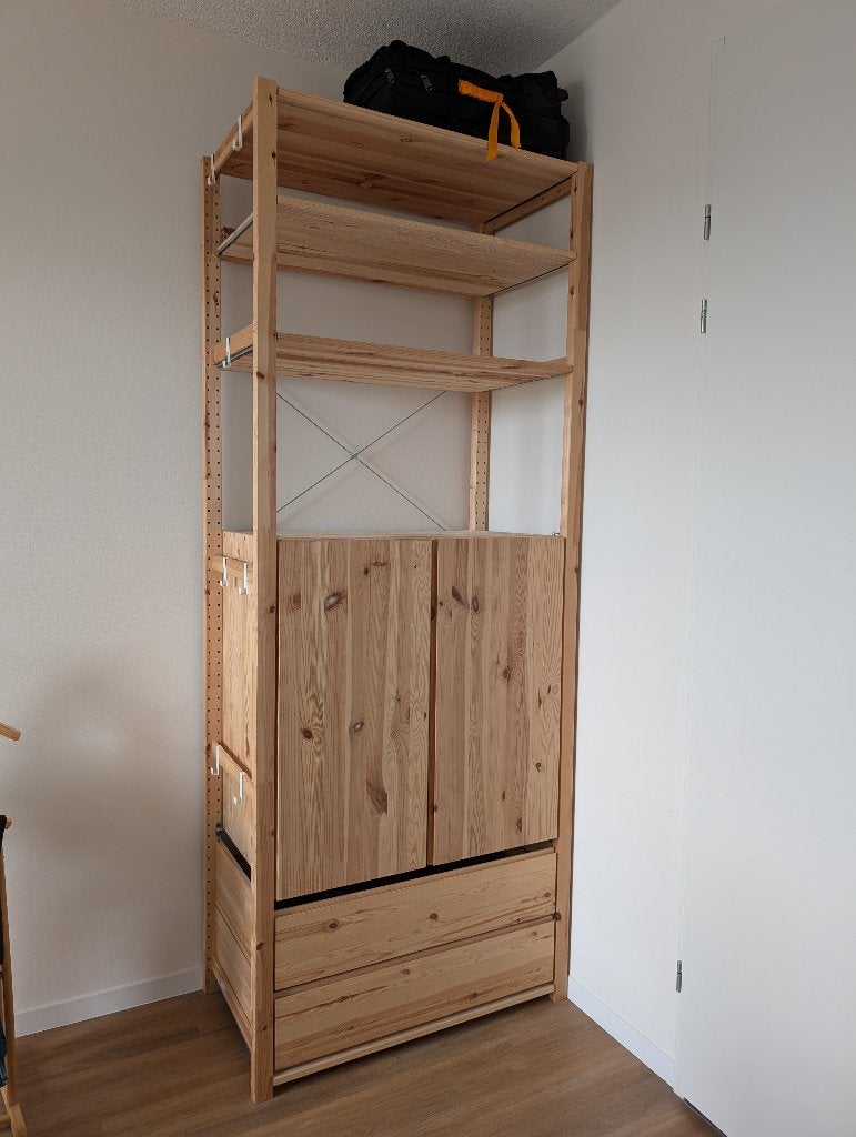 IKEA IVAR Storage Combination with Wooden Doors & Drawers, Ophalen
