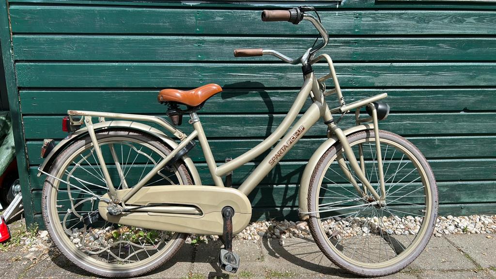 Sparta pick-up 24 inch meisjesfiets 3 versnellingen goud, Ophalen, Terugtraprem, Versnellingen, Gebruikt