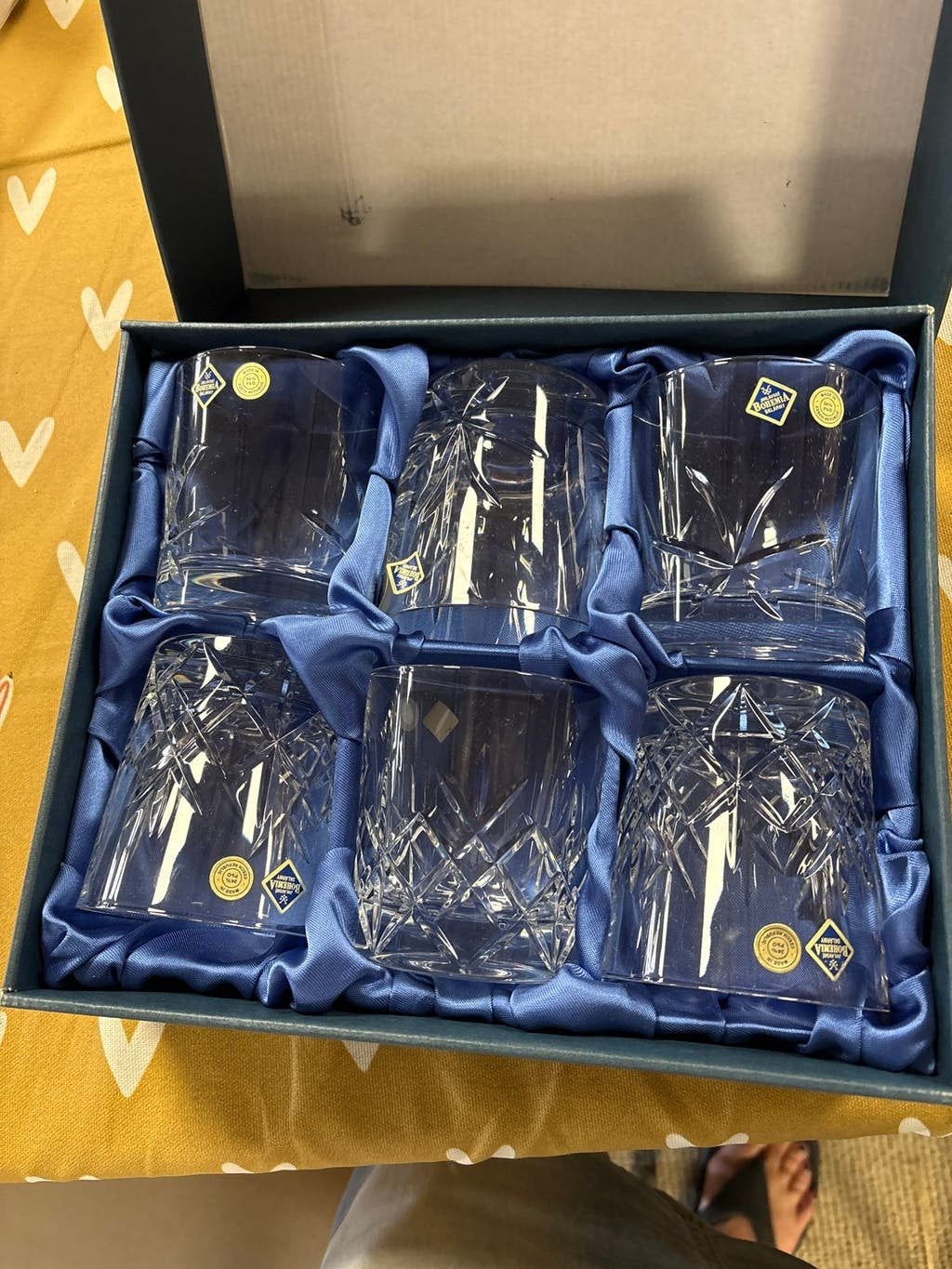 Set van 6 Bohemia kristallen whiskyglazen, Ophalen of Verzenden