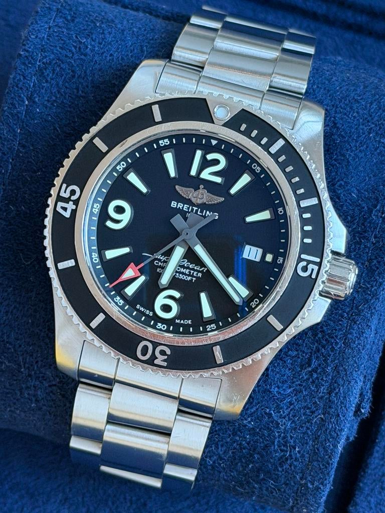Breitling Superocean Automatic 44 A17367 2022 FULL SET, Ophalen, Staal, Staal, Breitling