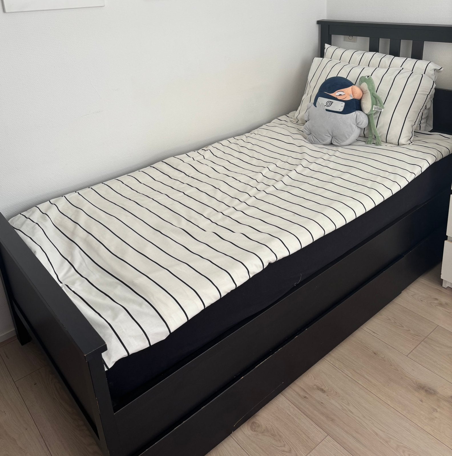 Eenpersoons bed, Ophalen of Verzenden, Zo goed als nieuw, Eenpersoons, 90 cm