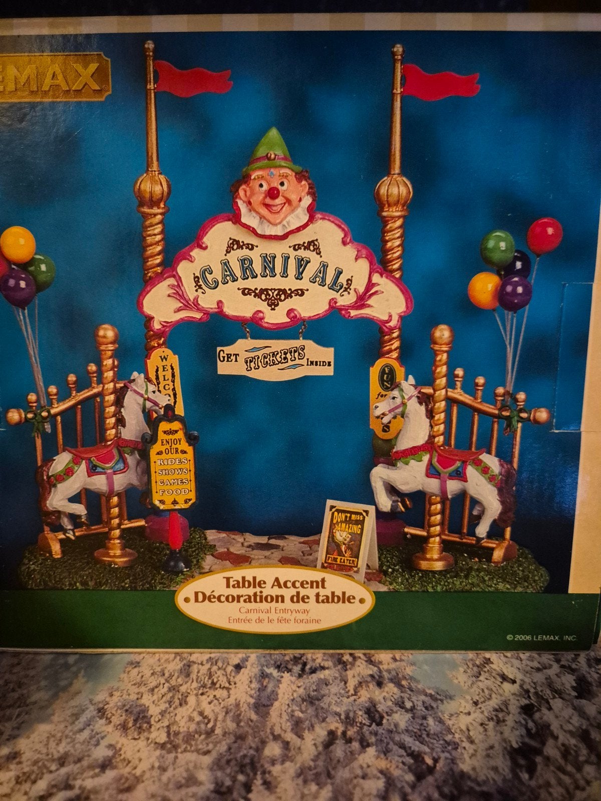 Lemax -  Carnival Set(zeldzame items), Diversen, Kerst, Ophalen of Verzenden, Zo goed als nieuw